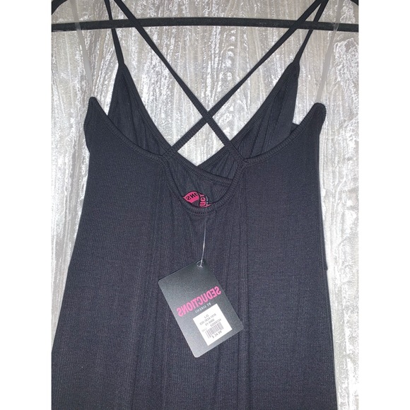 Black Maxi Slit bottom Dress - Picture 4 of 5